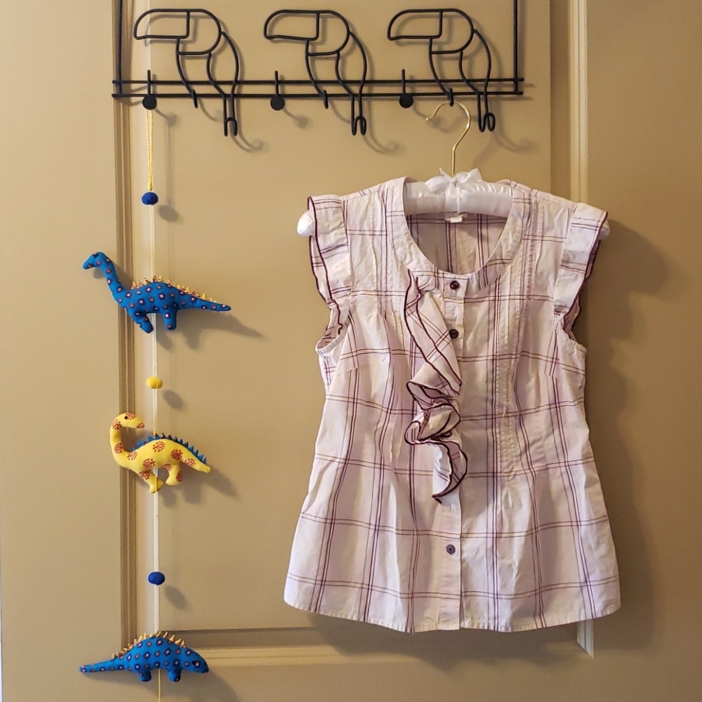 Anthropologie Edme and Esyllte Ruffle Tank